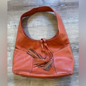 Laggo Havana Hobo Bag in an Orange Crush